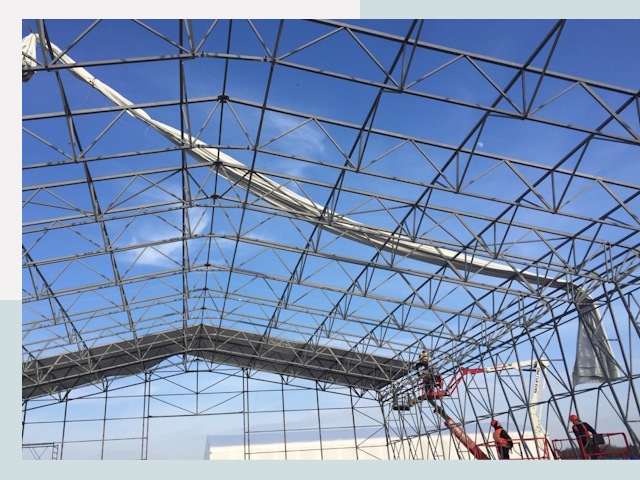 Шатровые ангары от 607 руб. в Городце и Нижегородской области