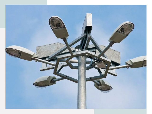 Монтаж осветительных мачт в Городце