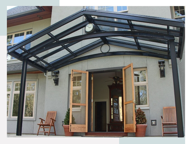 Козырьки металлические в Городце