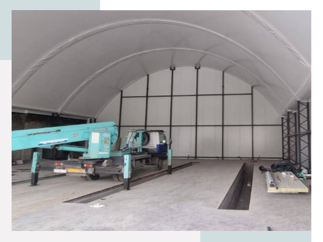 Внутреннее оснащение ангаров в Городце