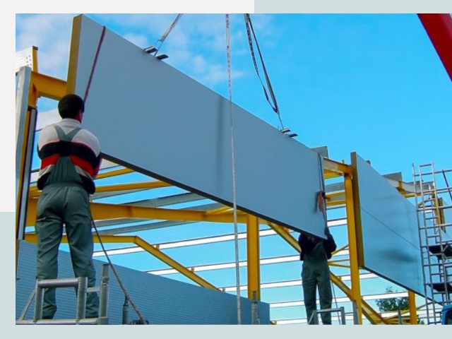 Монтаж сэндвич-панелей в Городце от 607 руб.